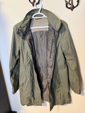 Eddie Bauer Women's Olive Jacket with Hood